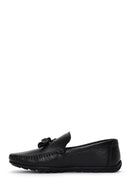 Erkek Siyah Deri Püsküllü Casual Loafer | Derimod