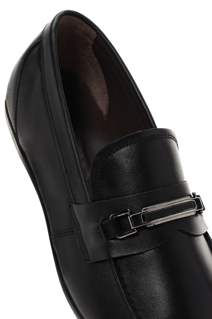 Erkek Siyah Deri Klasik Loafer