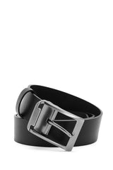 Men's Black Leather Belt