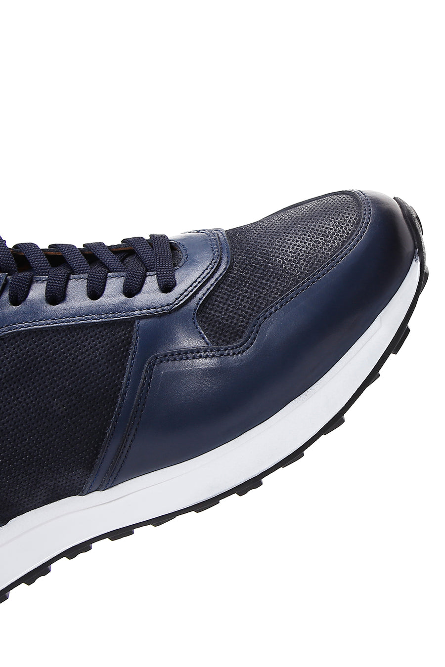 Men's Navy Blue Leather Sneaker