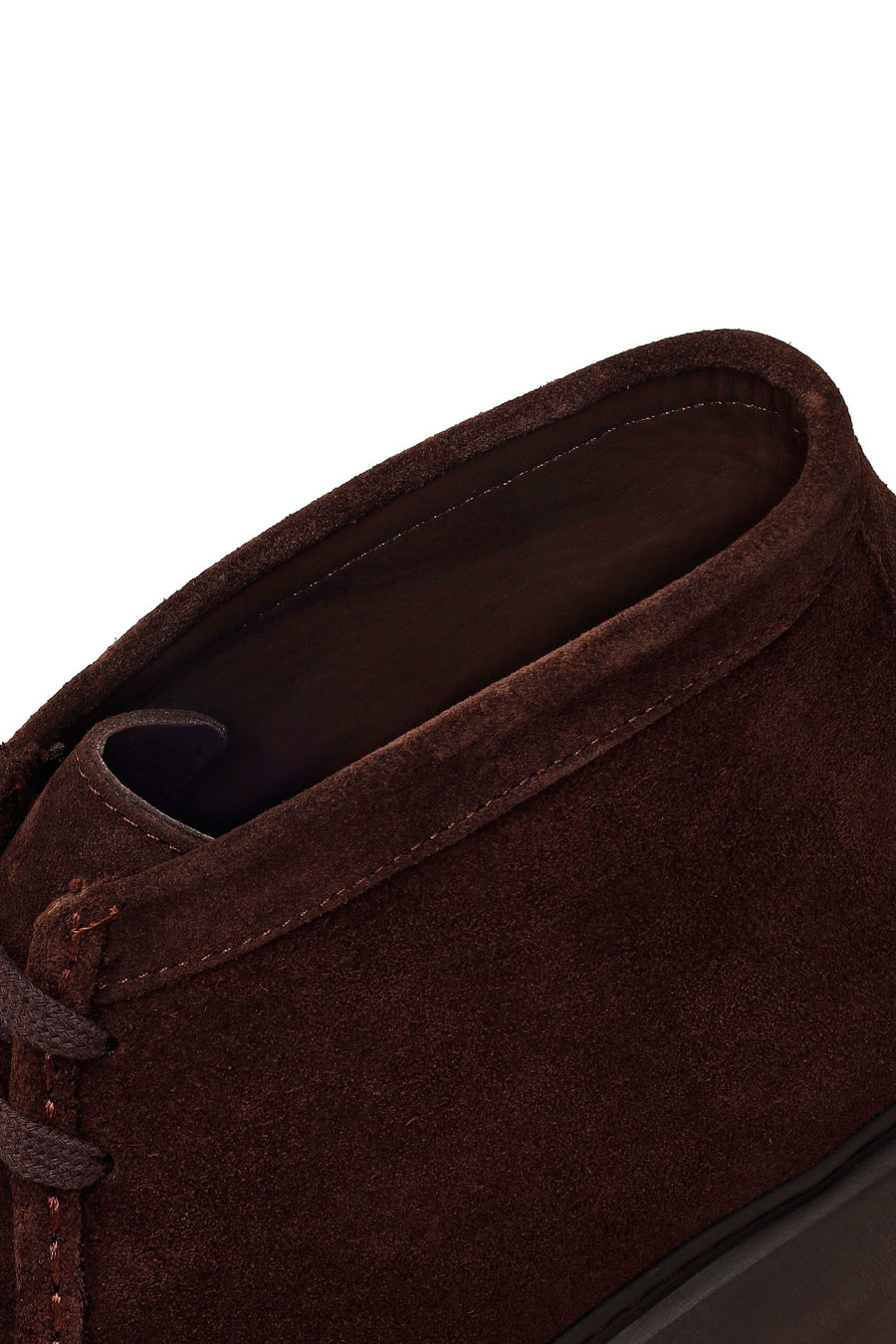 Male Brown Lace-up Suede Leather Casual Boots