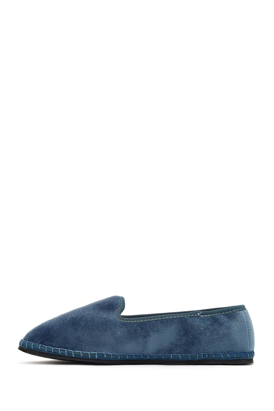 Women's Blue Fabric Loafer