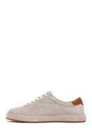 Erkek Gri Bağcıklı Süet Deri Sneaker | Derimod