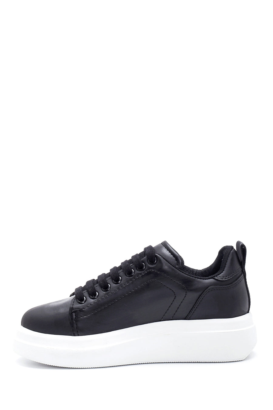 Kadın Siyah Kalın Tabanlı Sneaker
