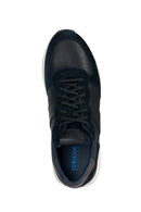 Geox Erkek Siyah Spherica VSeries Süet Deri Sneaker | Derimod
