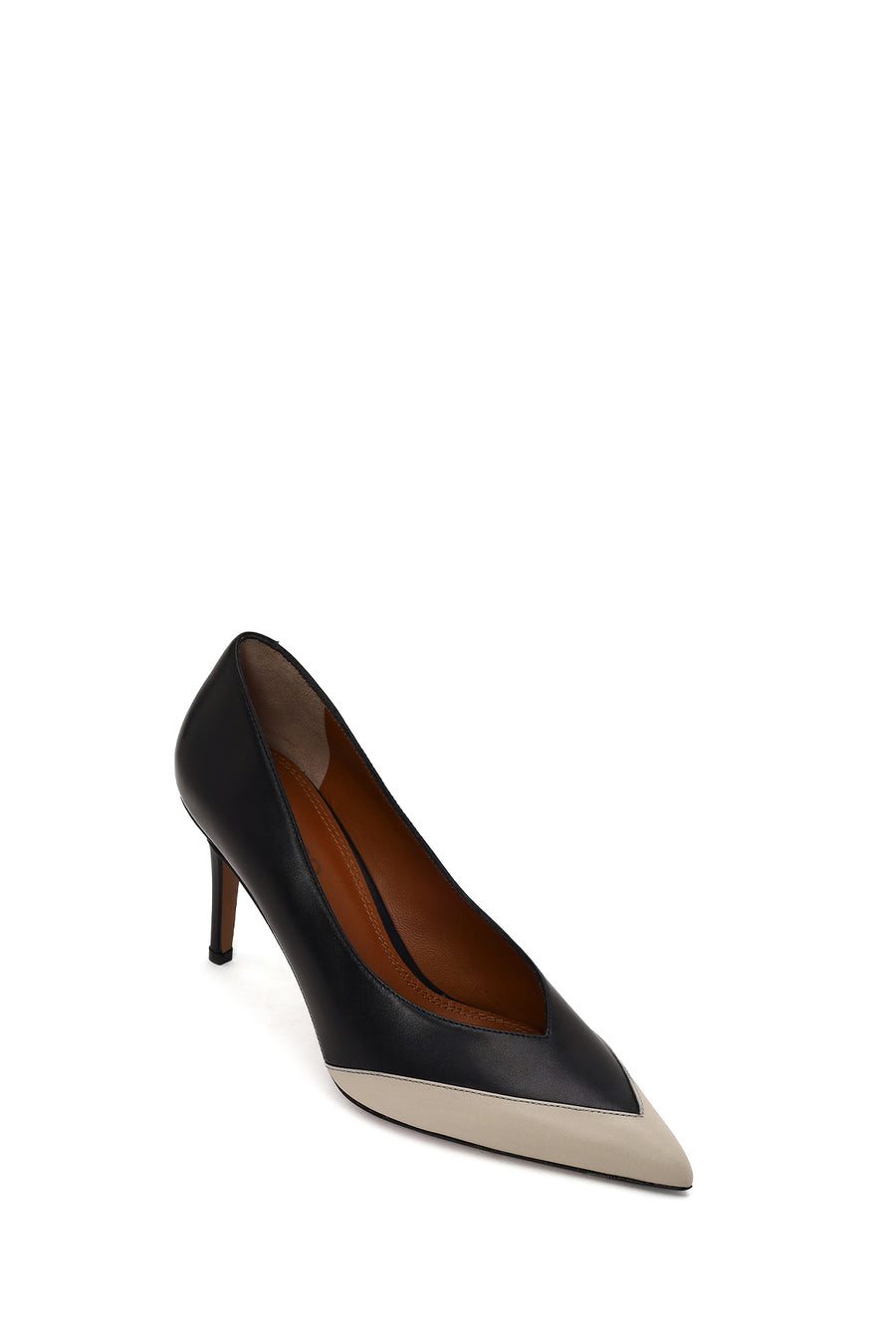 Kadın Siyah İnce Topuklu Deri Stiletto