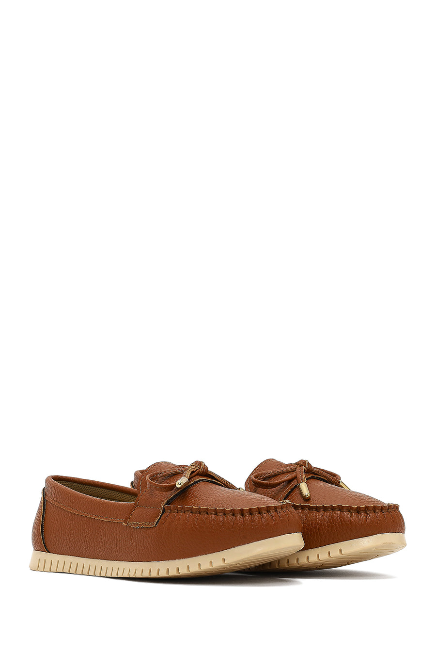 Women's Tan Buckle Loafer