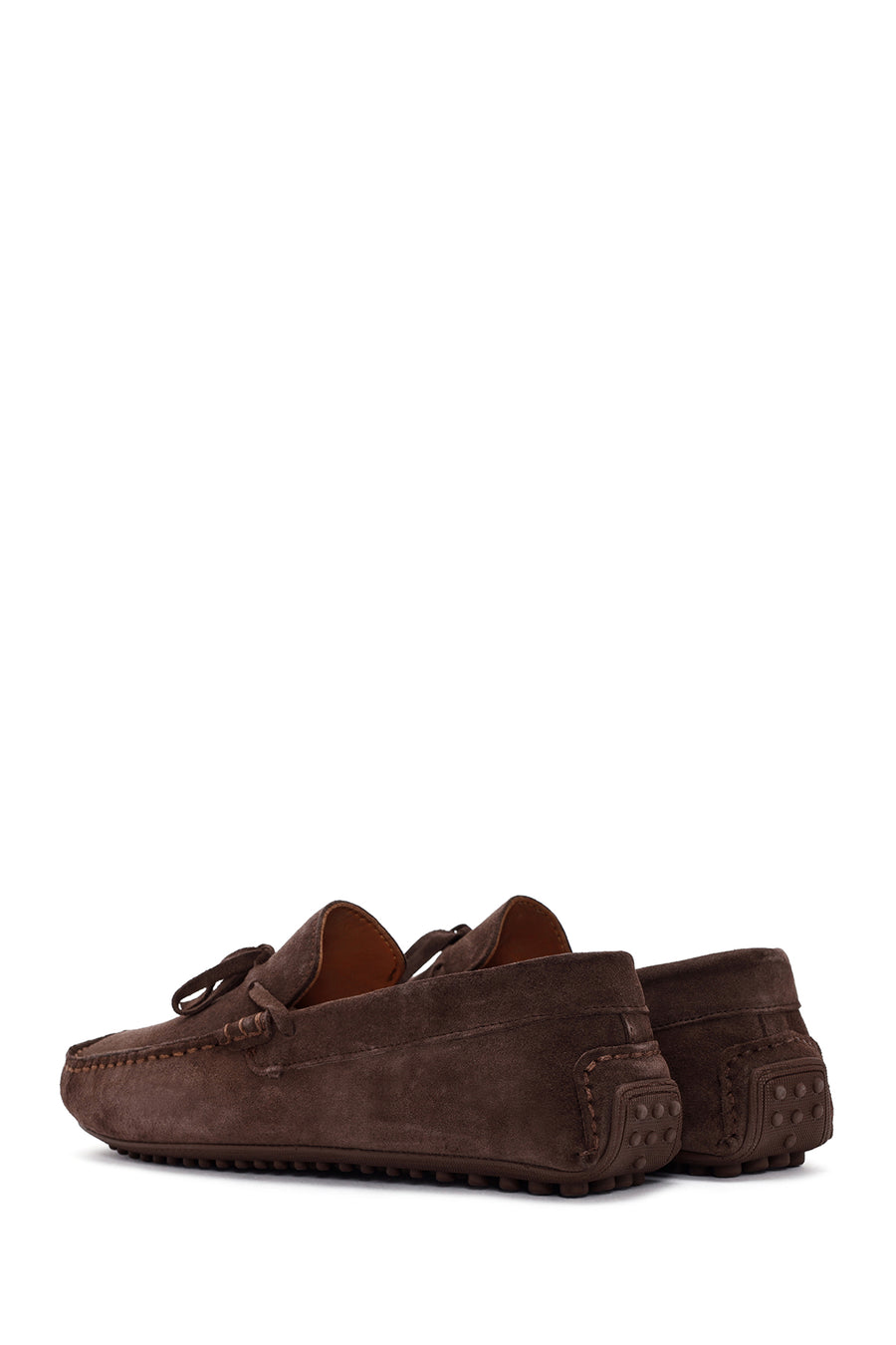 Erkek Kahverengi Süet Deri Casual Loafer