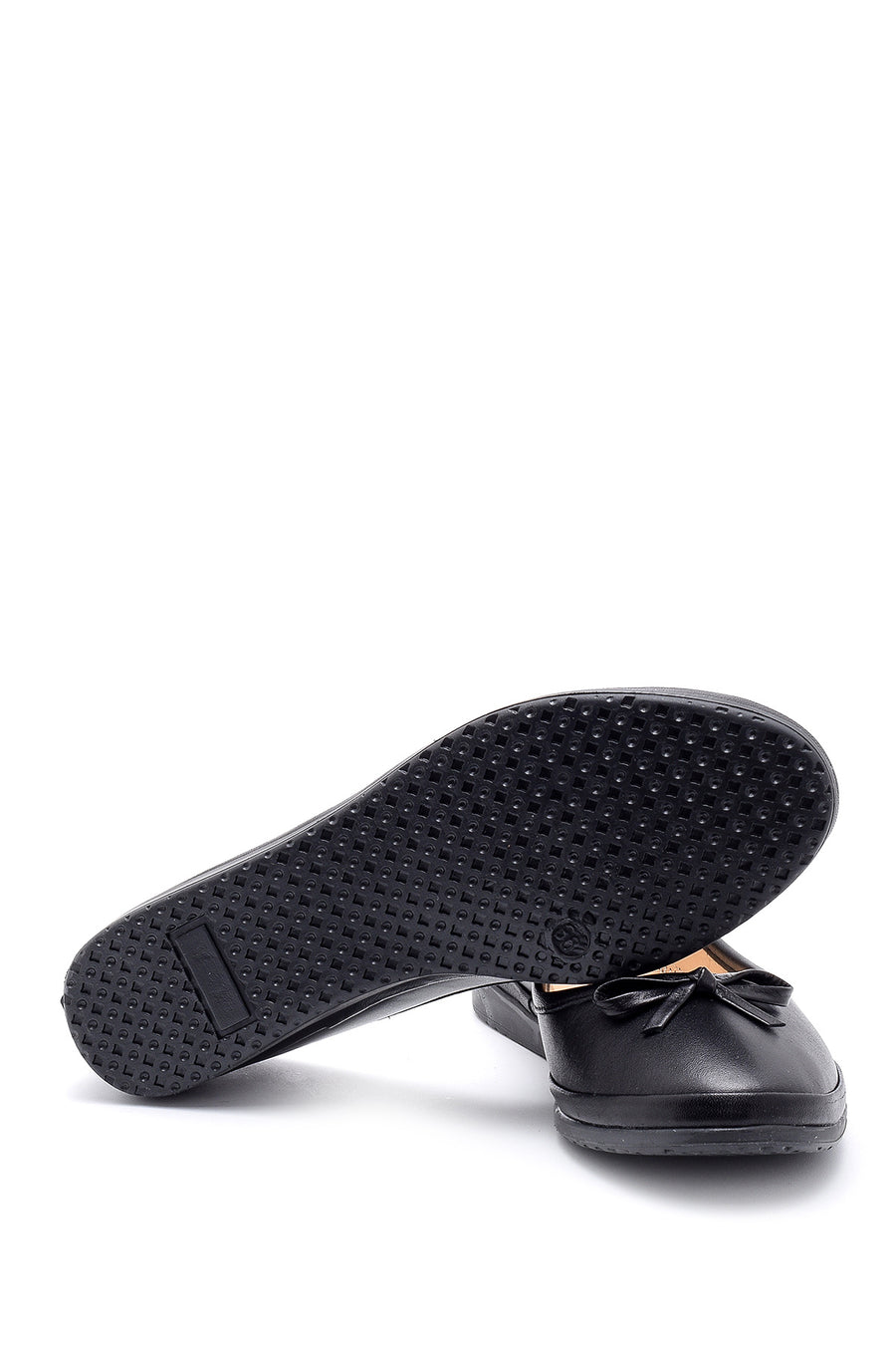 Women's Bow Leather Ballerinas