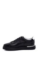 Men's Black Leather Sneaker | Derimod
