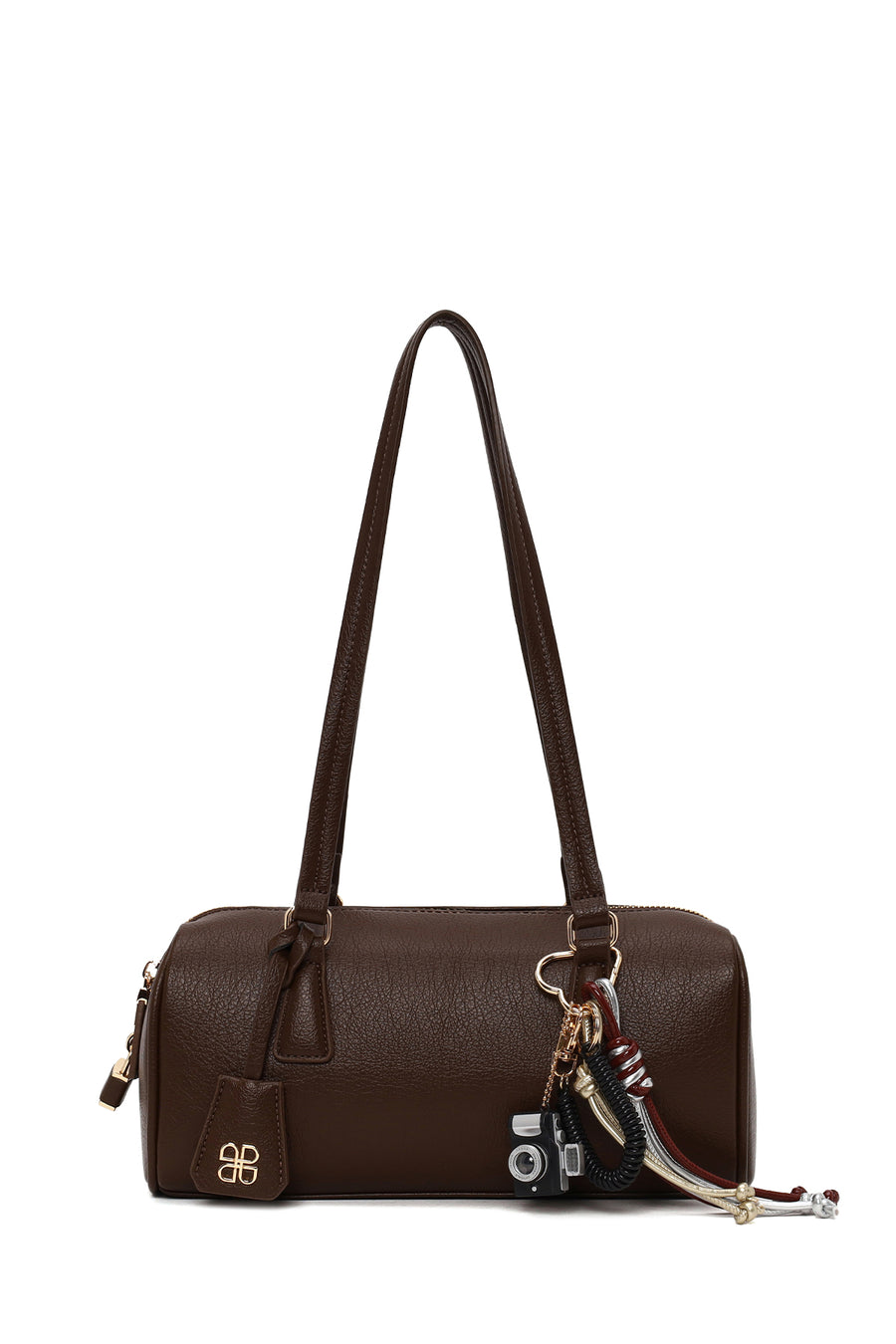 Woman Brown Charmed Shoulder Bag AB150007SV | Derimod
