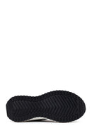 Woman Black Lace-up Thick-Soled Leather Sneaker | Derimod