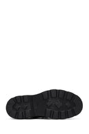 Men's Black Thick-Soled Leather Loafer | Derimod