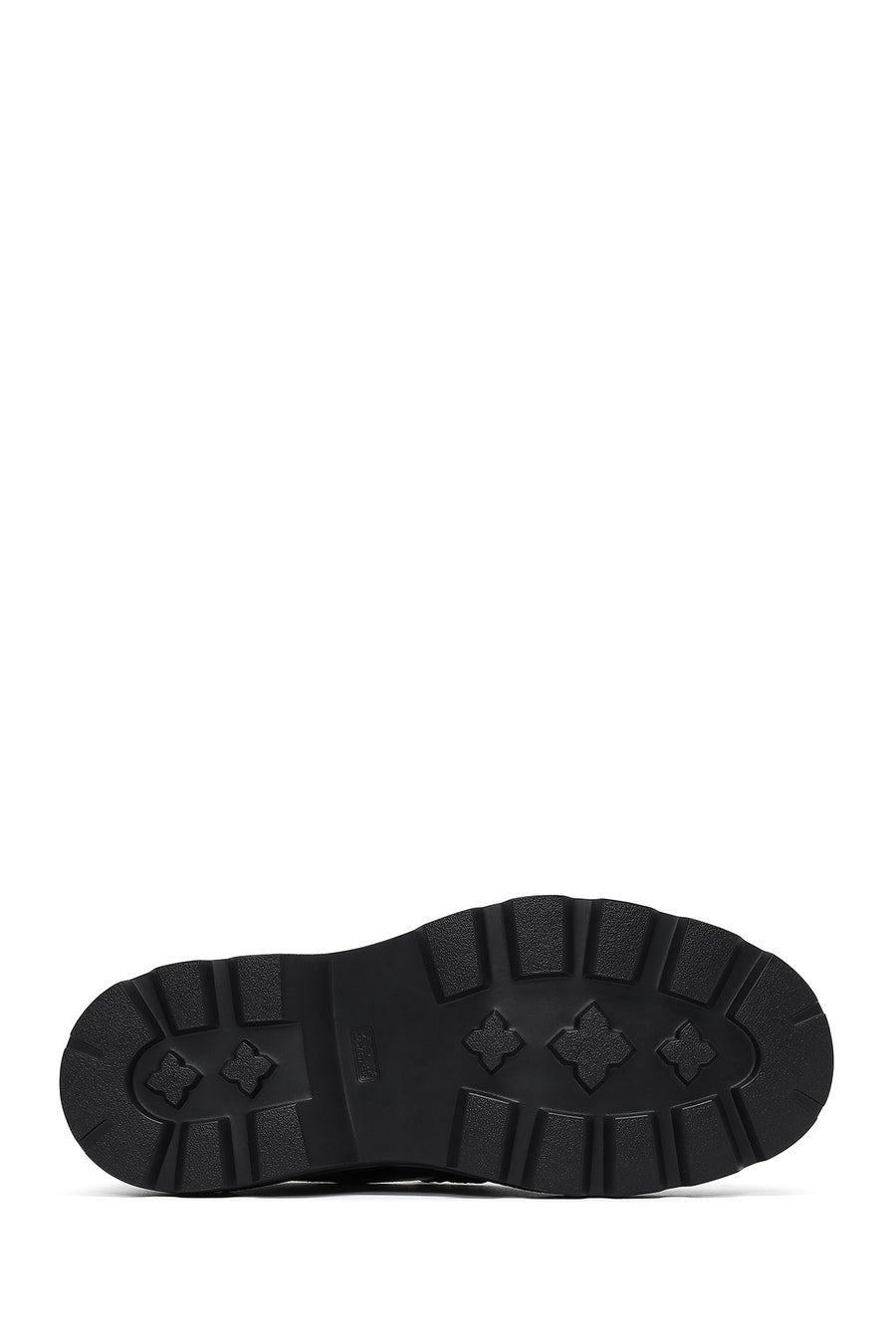 Men's Black Thick-Soled Leather Loafer