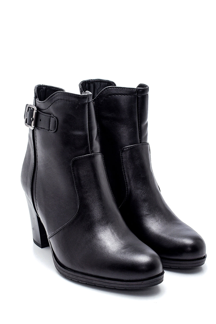 Women's Buckle Heeled Boots