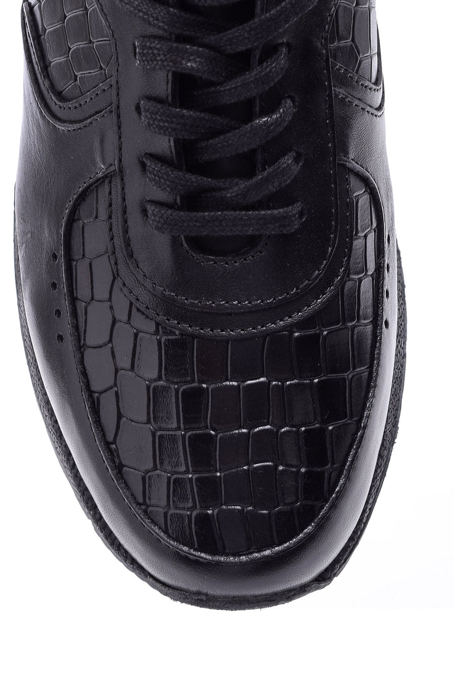 Erkek Kroko Desenli Sneaker