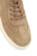 Male Beige Lace-up Suede Leather Sneaker | Derimod