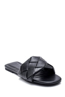 Women's Knitted Detailed Casual Slippers | Derimod