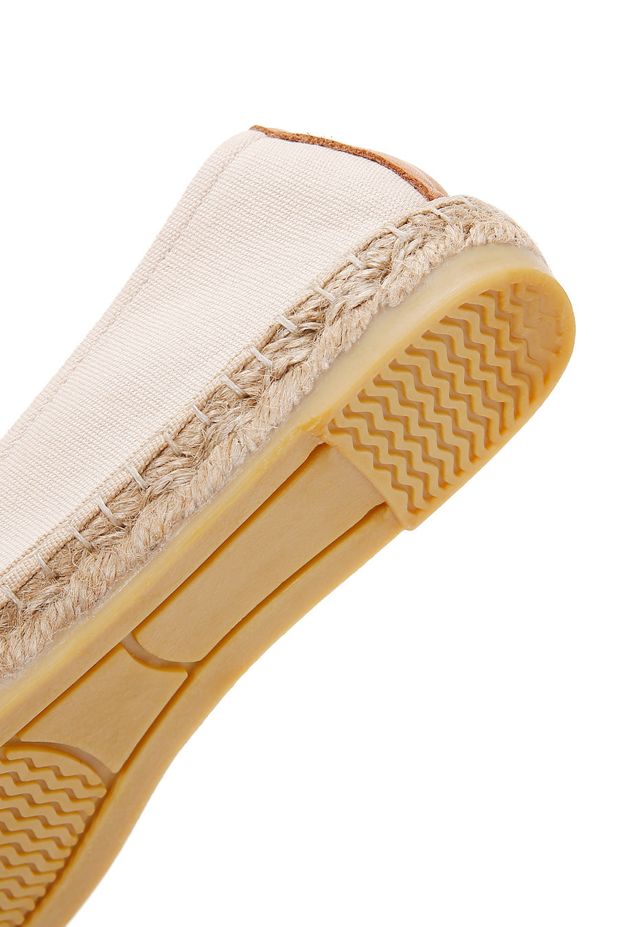 Women's Beige Stoned Leather Espadrilles