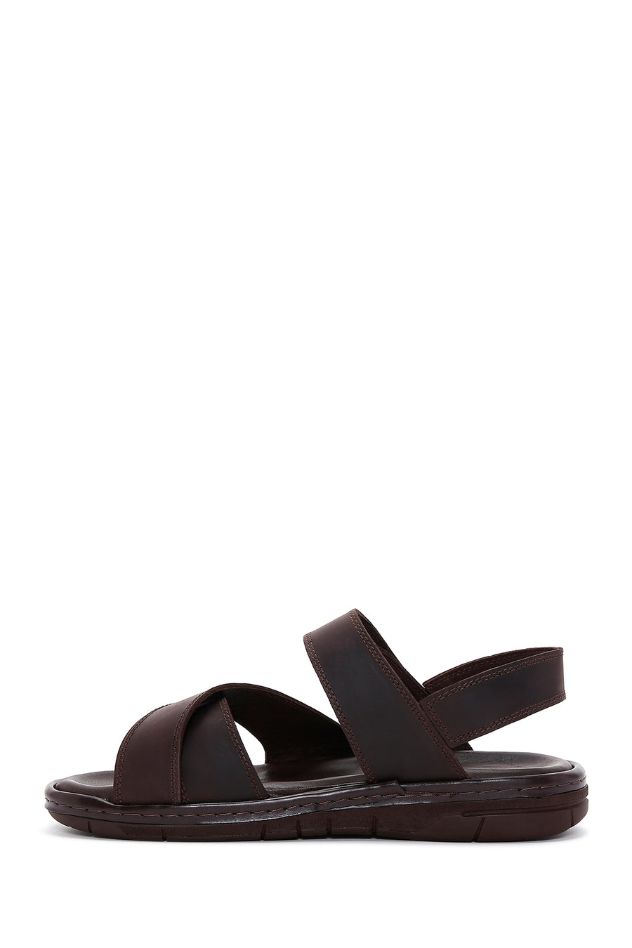 Men's Brown Nubuck Leather Sandals