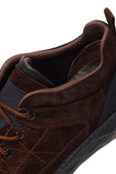 Male Brown Lace-up Thick-soled Suede Leather Sneaker | Derimod