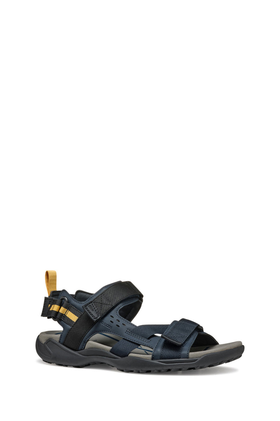 Geox Men's Navy Blue U Terreno + Grip B Te + Nbk Sy Double Strap Fabric Sandals