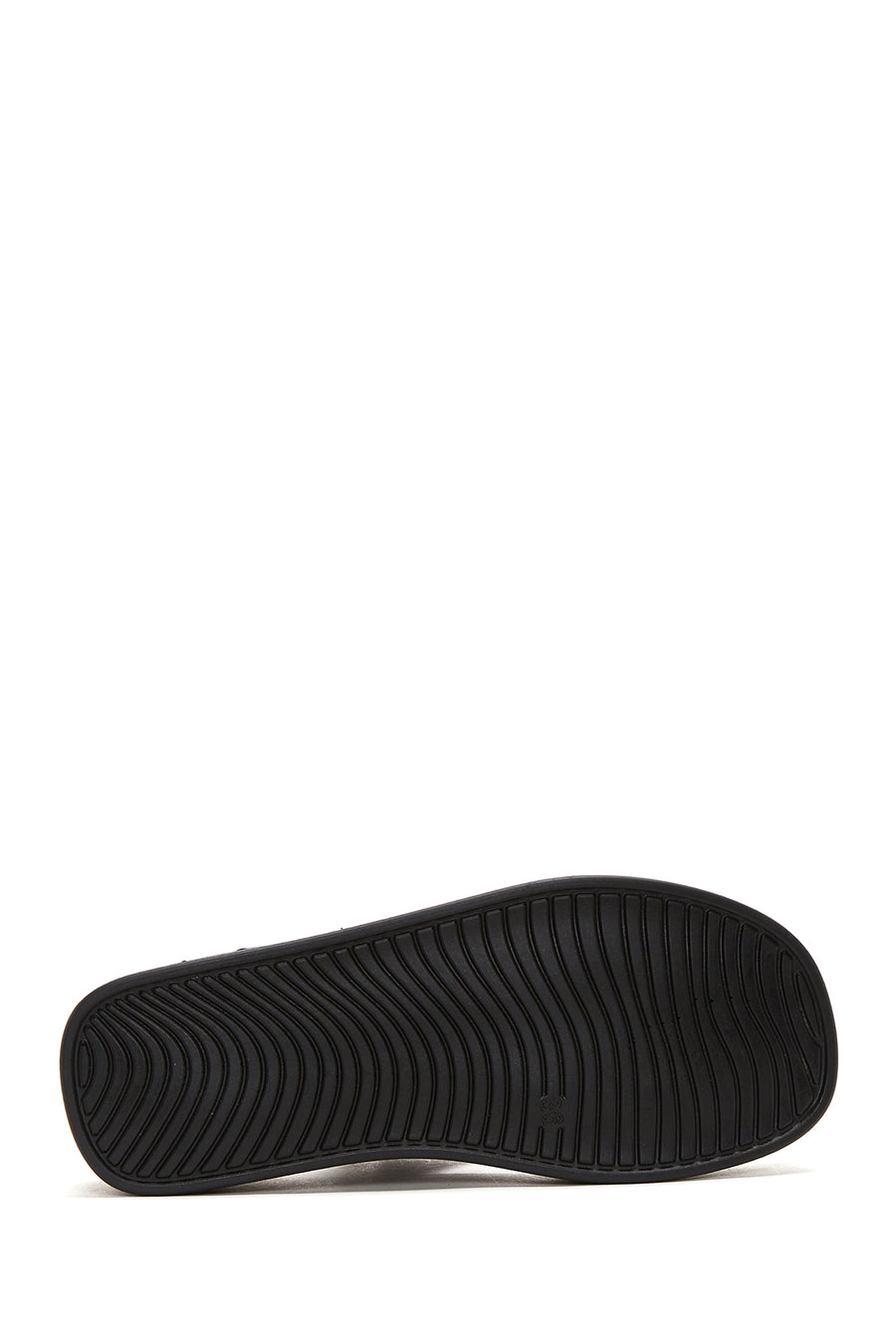 Women's Black Thick Soled Sandals