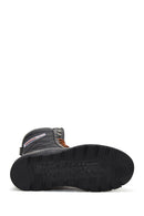 Harley Davidson Women's Black Katy Leather Boots | Derimod