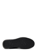 Erkek Siyah Kalın Tabanlı Deri Sneaker | Derimod