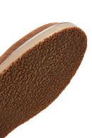 Women's Dark Tan Suede Leather Classic Flat Boots | Derimod