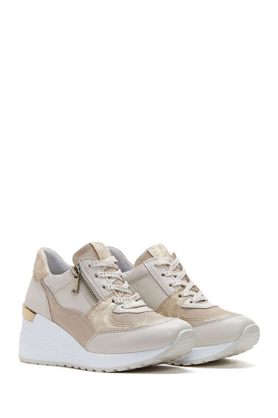 Kadın Deri Yüksek Taban Sneaker
