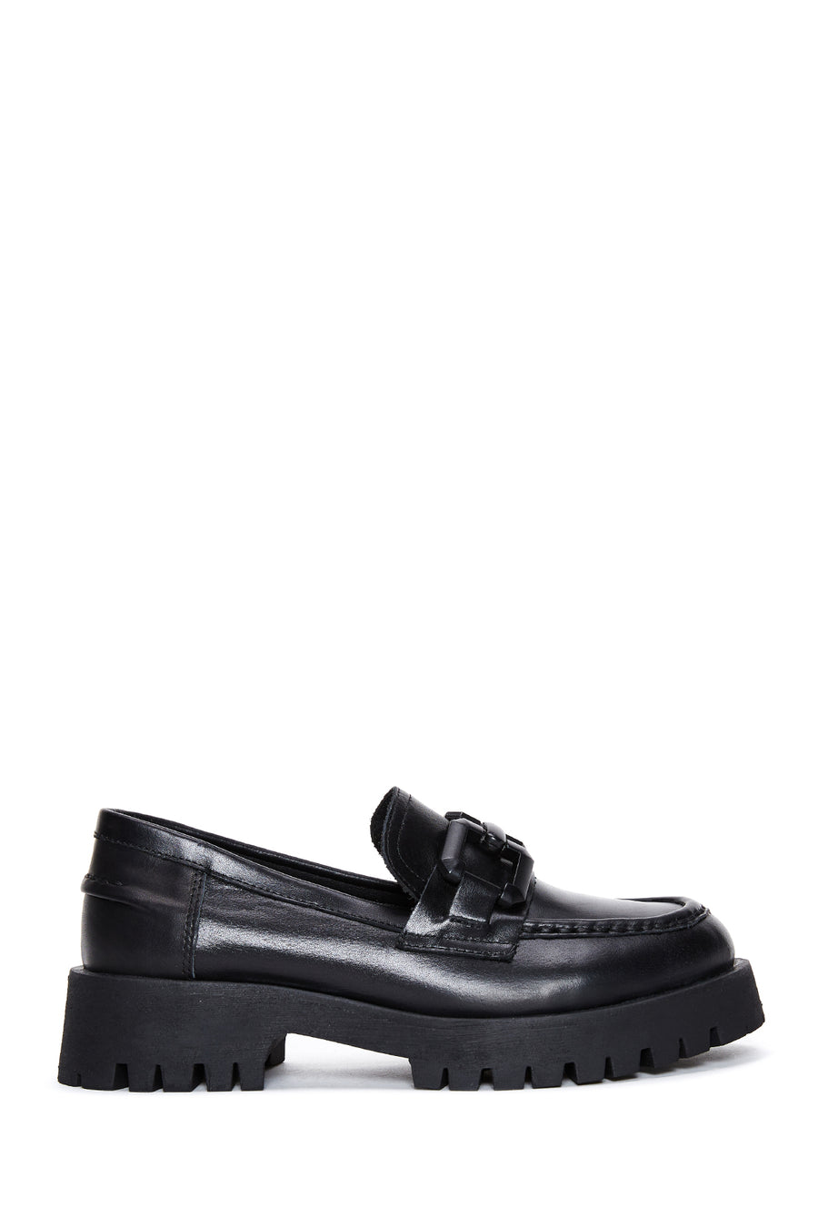 Kadın Deri Zİncirli Loafer 22WFD184718 | Derimod
