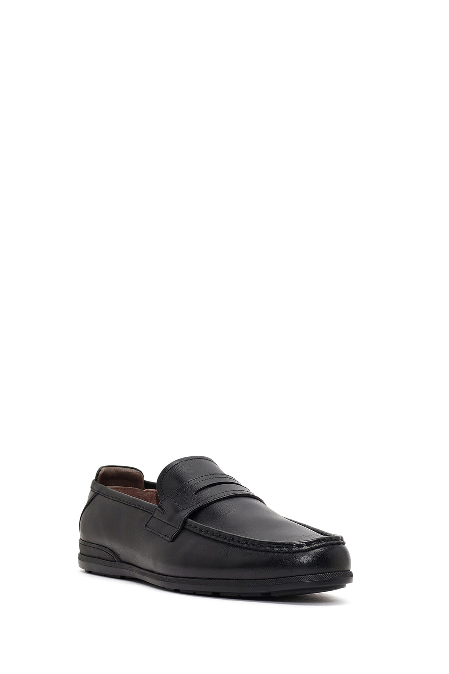 Erkek Siyah Deri Casual Loafer