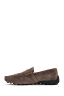 Erkek Vizon Süet Deri Loafer | Derimod