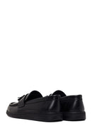 Erkek Siyah Püsküllü Deri Casual Loafer | Derimod