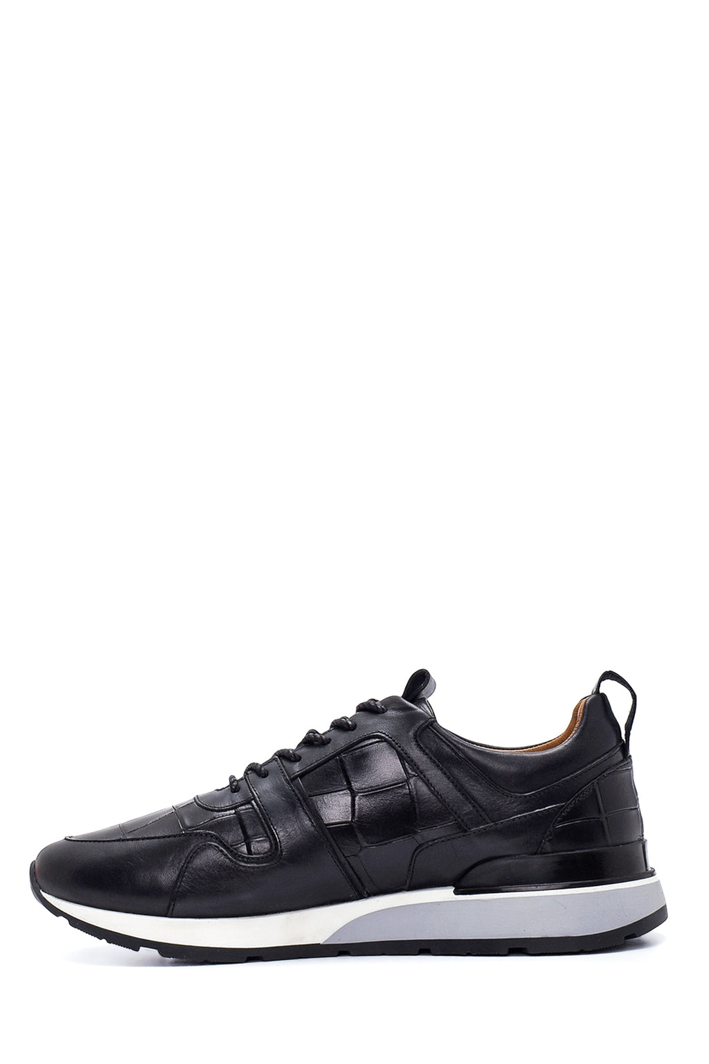Erkek Deri Desenli Sneaker