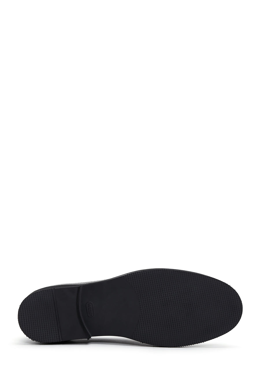 Men's Black Leather Tasseled Casual Loafer