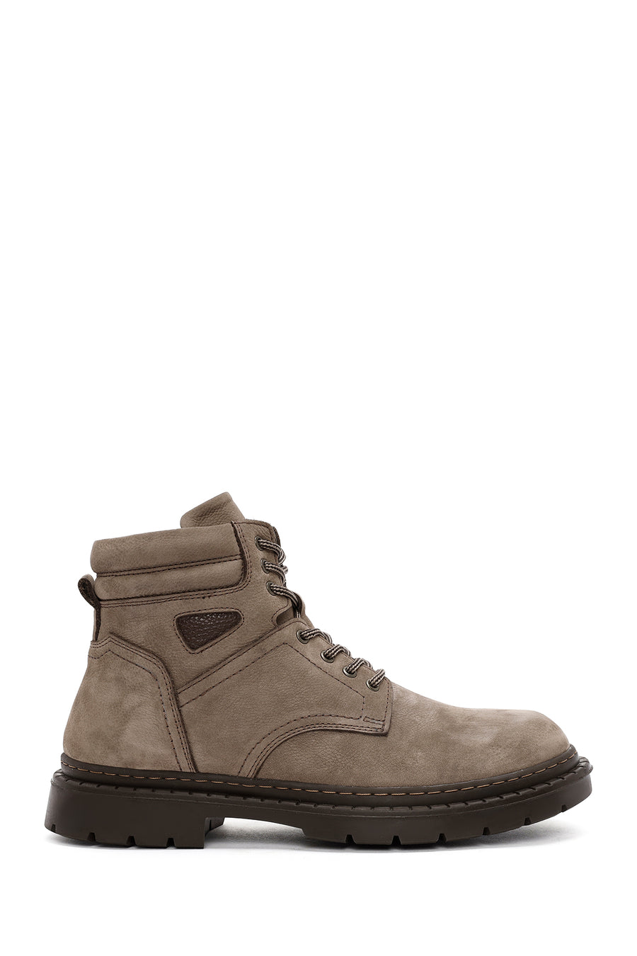 Men's Mink Lace-Up Nubuck Leather Casual Boots 24WFD7542V3 | Derimod