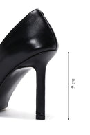 Kadın Siyah Deri Stiletto | Derimod