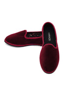 Kadın Bordo Kumaş Loafer | Derimod