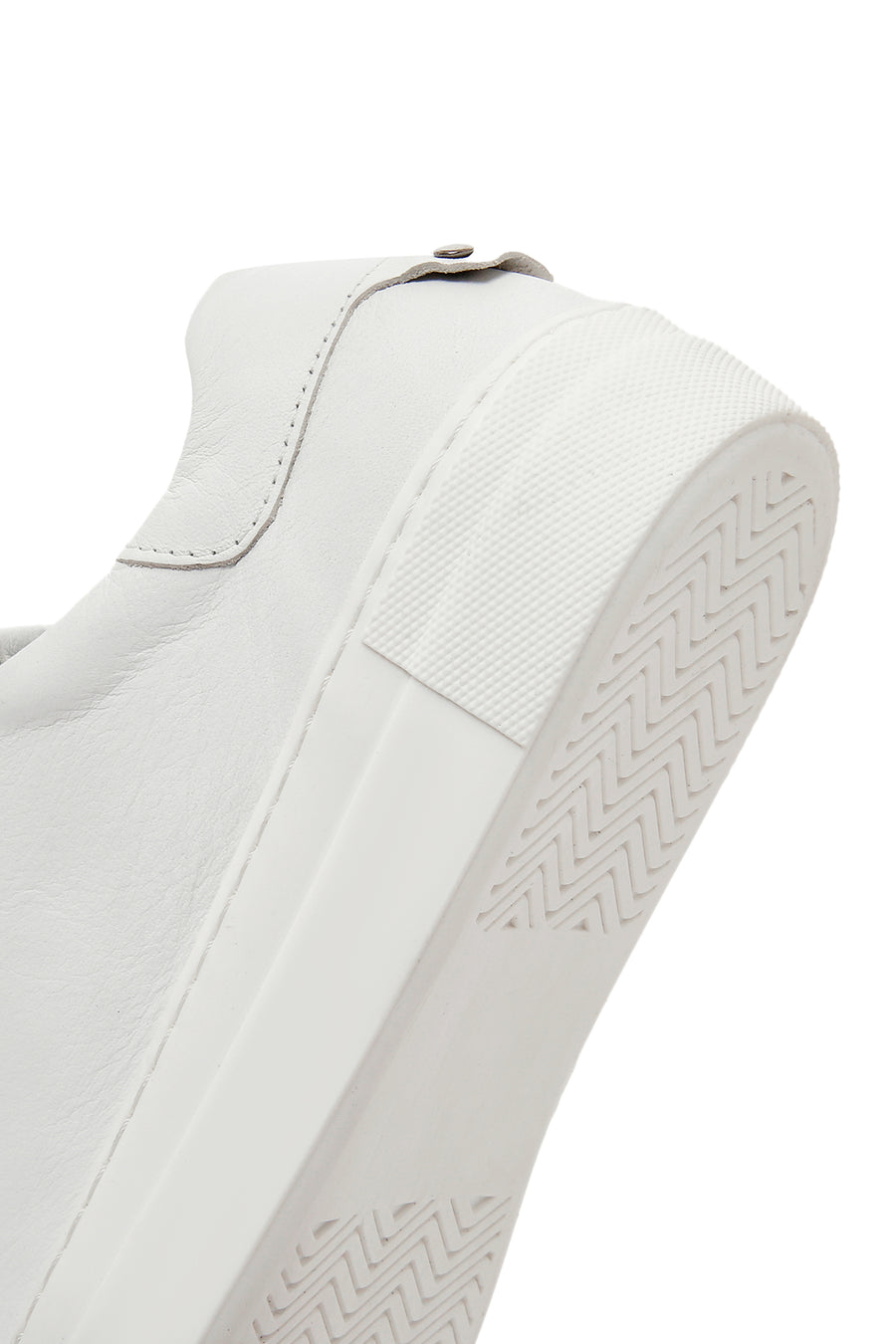 Kadın Beyaz Bağcıklı Deri Sneaker