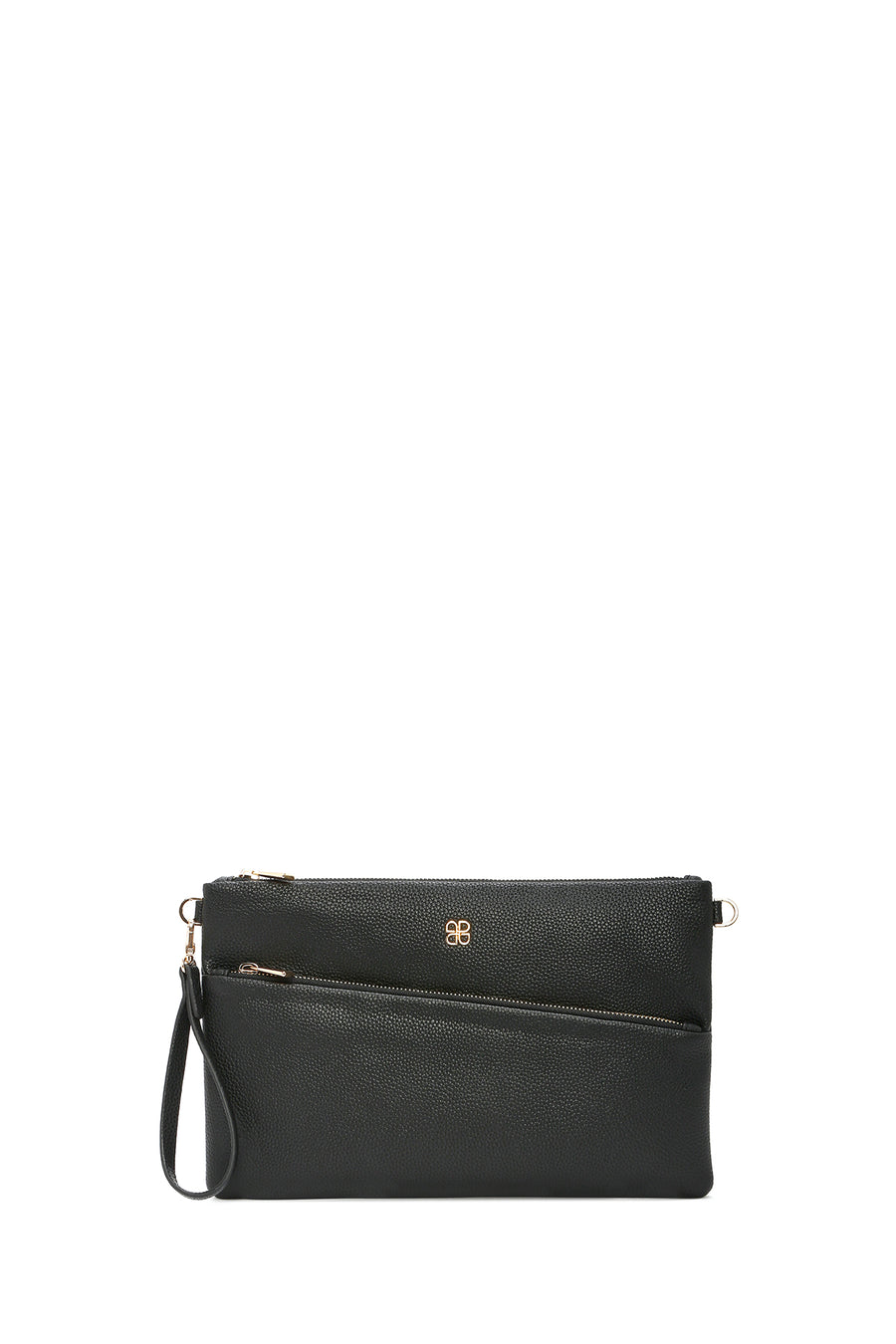 Women's Black Long Chain Strap Clutch Bag