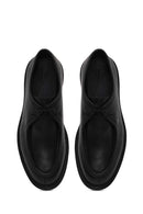 Male Black Lace-up Leather Casual Shoes | Derimod