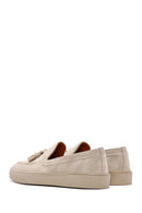 Derimod Fly Erkek Bej Süet Deri Casual Loafer | Derimod