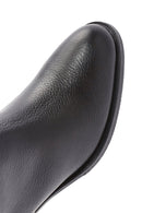Women's Black Thick Heel Leather Boots | Derimod