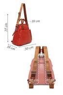 Woman Orange Long-Strap Backpack | Derimod