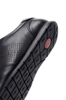 Men's Black Leather Casual Sneaker | Derimod