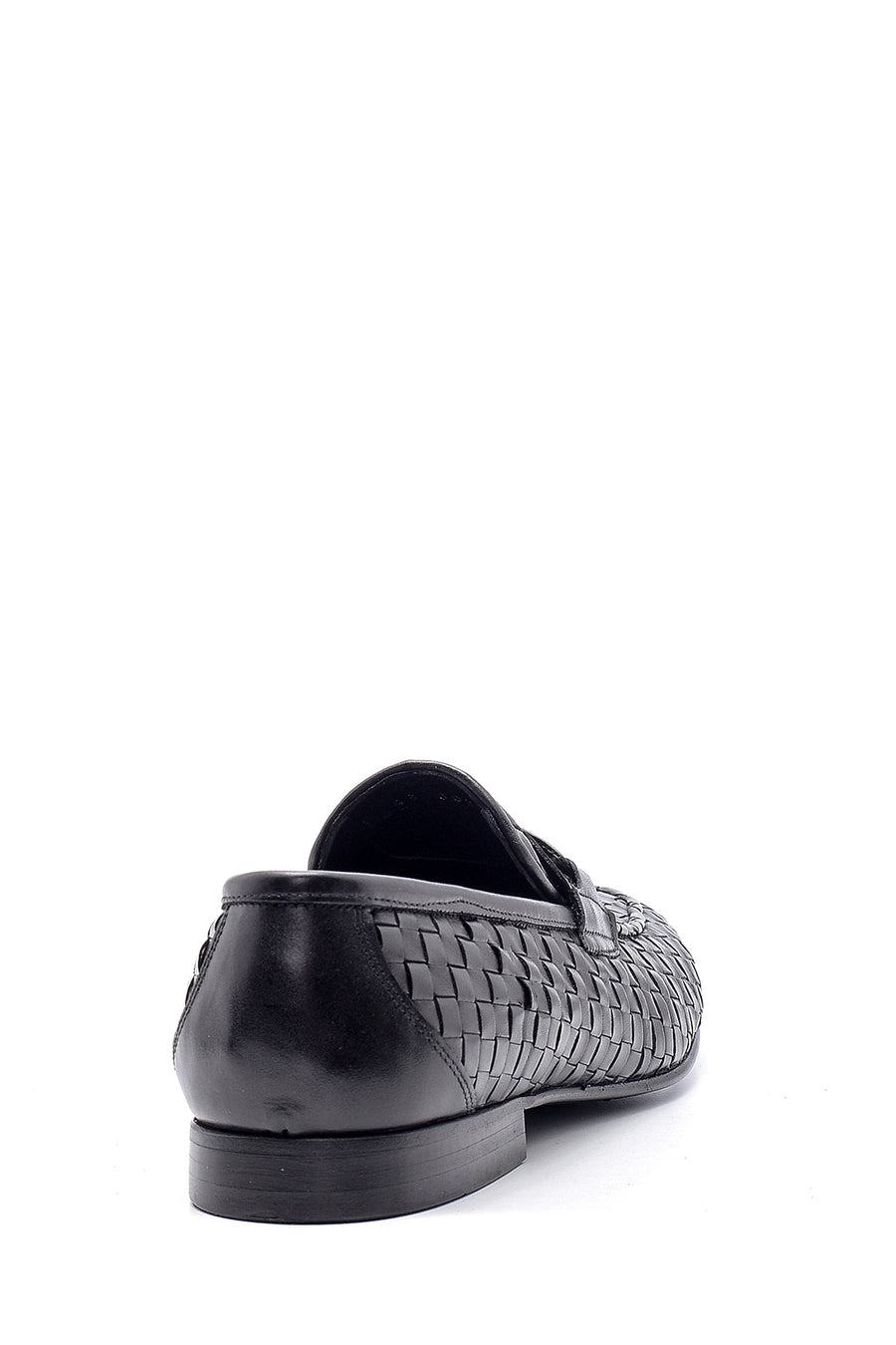 Erkek Deri Örgü Desen Loafer