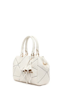 Woman Cream Long Strap Printed Shoulder Bag | Derimod