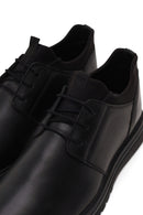 Male Black Lace-Up Leather Casual Shoes | Derimod
